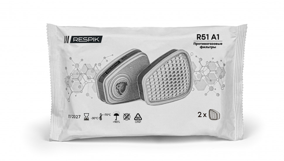 Фильтр противогазовый RESPIK® R51 А1 (2 шт)