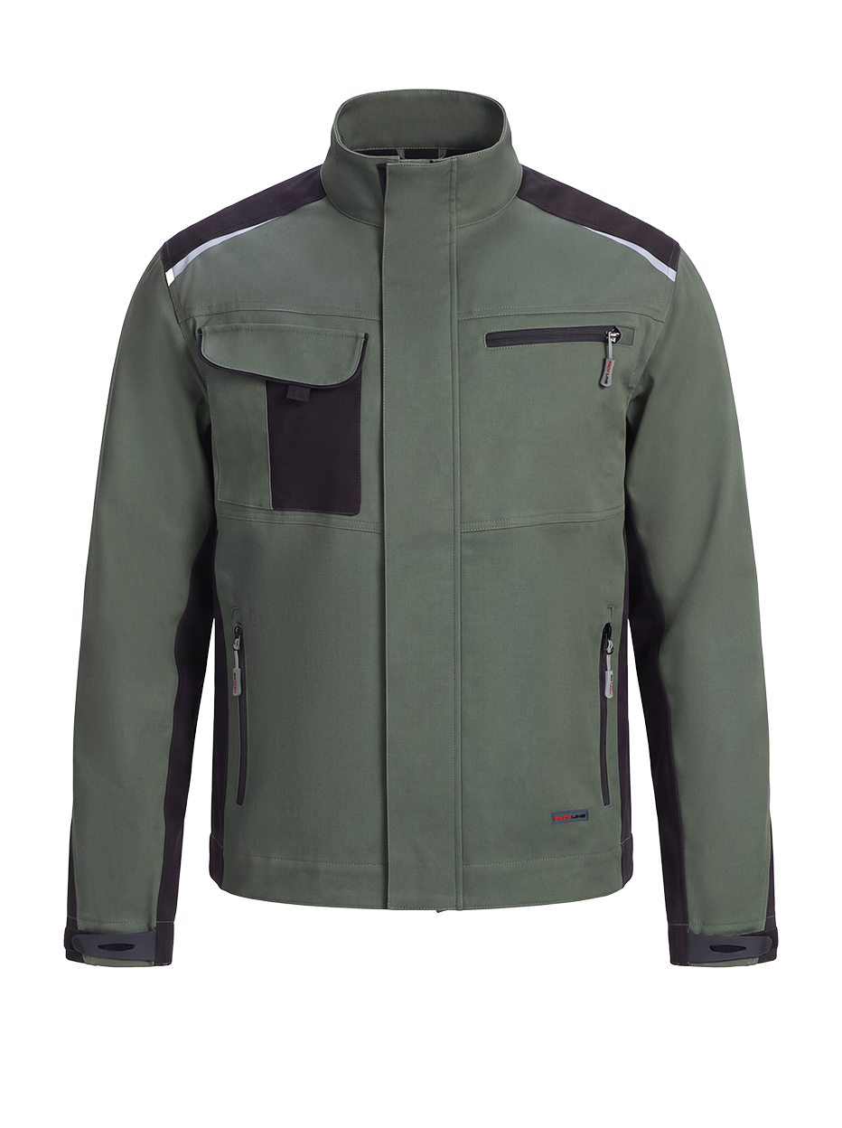 Куртка ProfLineLeader (тк.Хлопок/Спандекс,260), хаки/черный