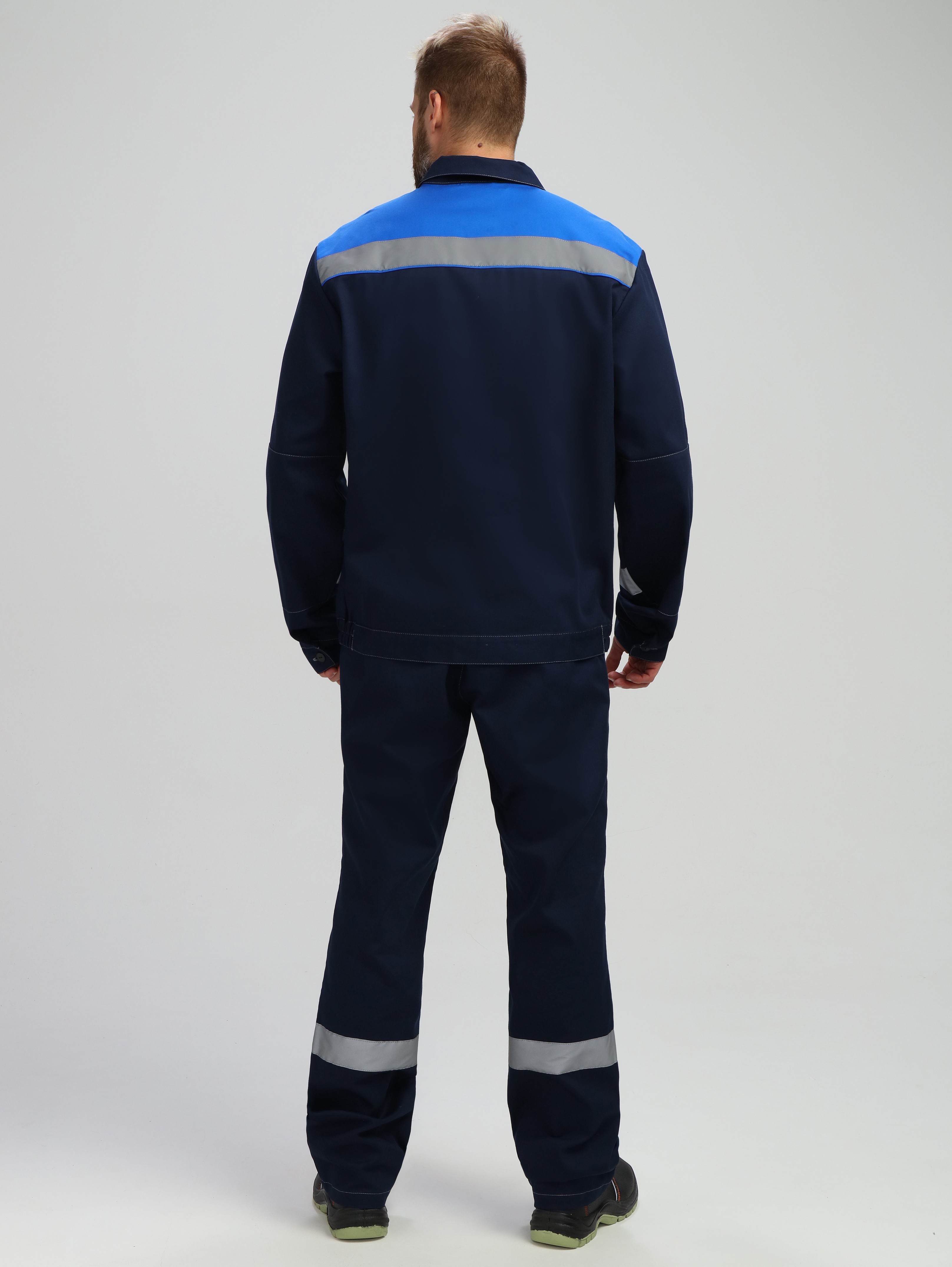 Костюм Лигор-2 СОП (тк.Саржа,250) п/к, т.синий/васильковый
