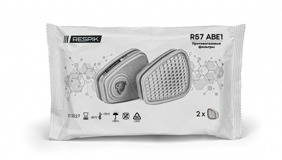 Фильтр противогазовый RESPIK® R57 А1В1Е1 (2 шт)