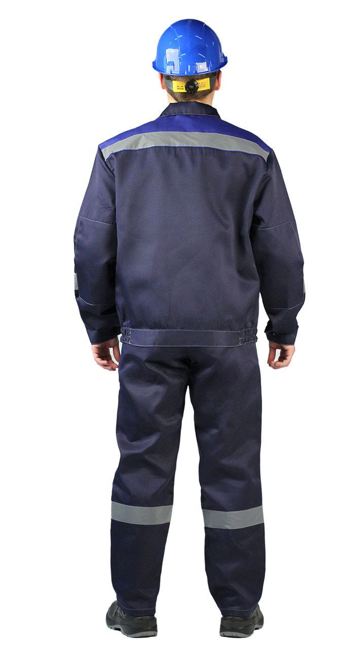 Костюм ЛЕГИОН-2: куртка, п/комб, темно-синий с васильковым
