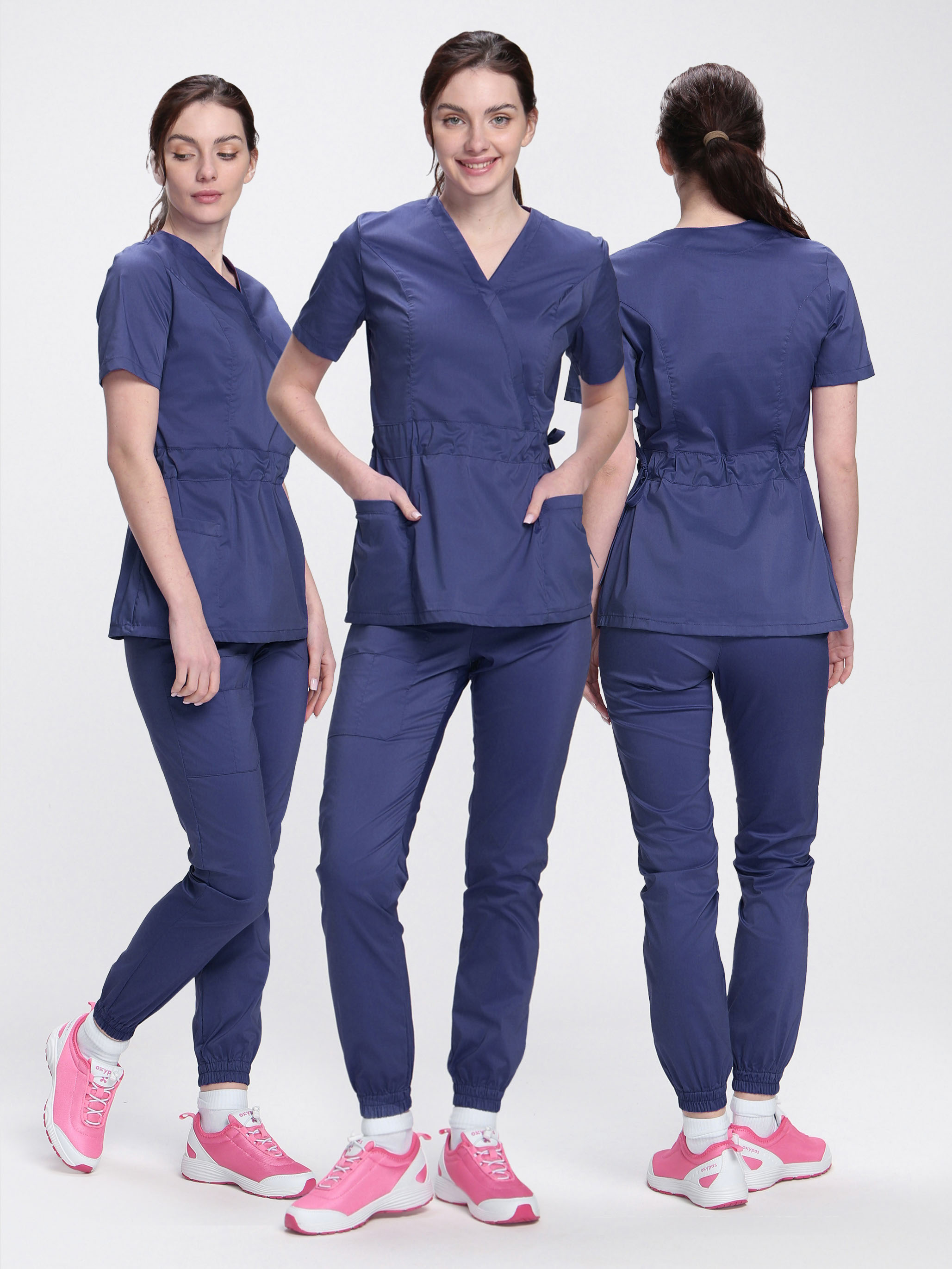 Костюм женский MedLine Оксана (тк.Стрейч,120), т.синий