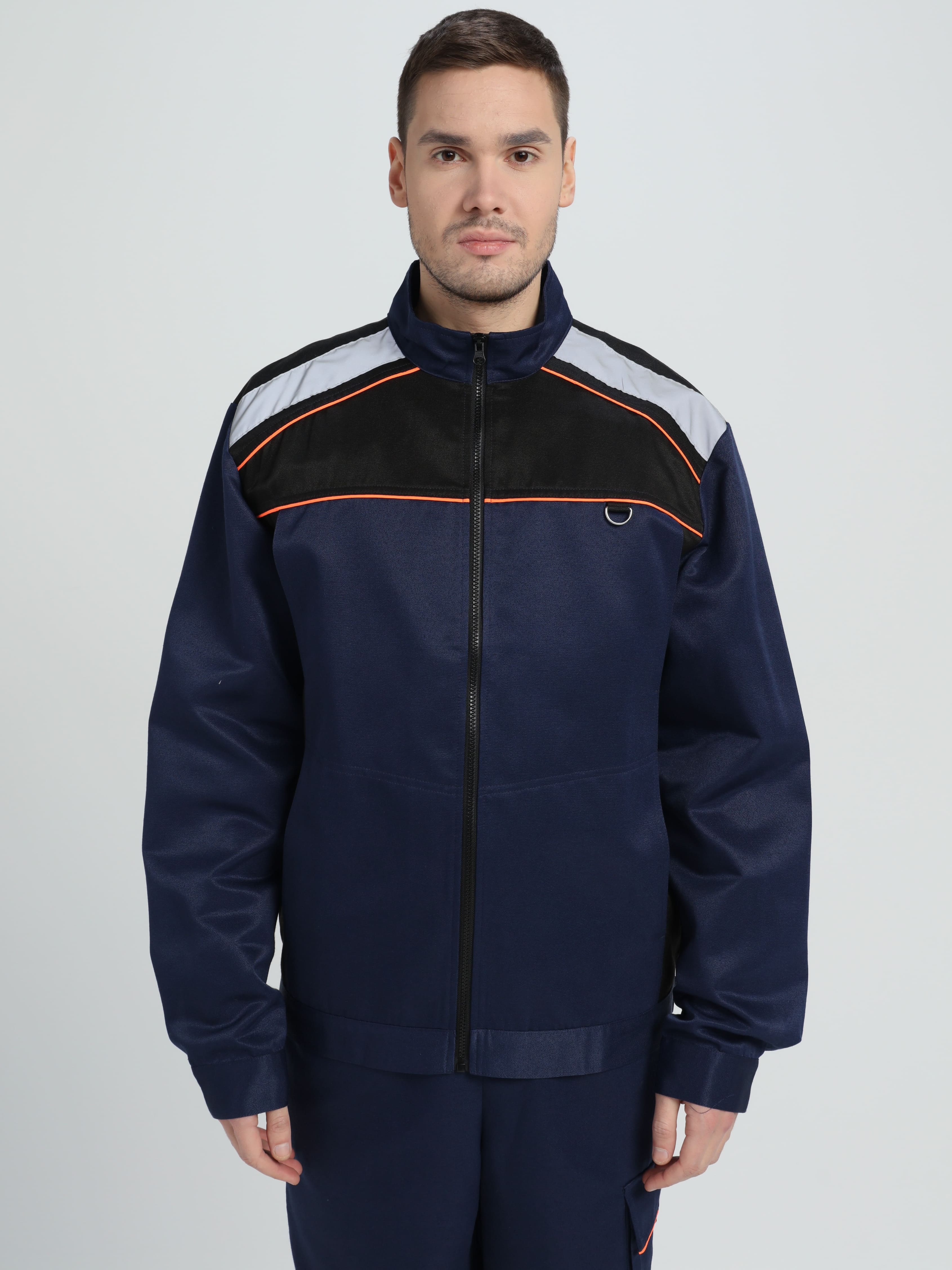 Костюм Практичный-2 СОП (тк.Смесовая,210) п/к, т.синий/черный