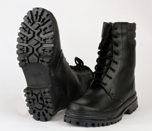 Ботинки с высоким берцем Army хром на натуральной шерсти