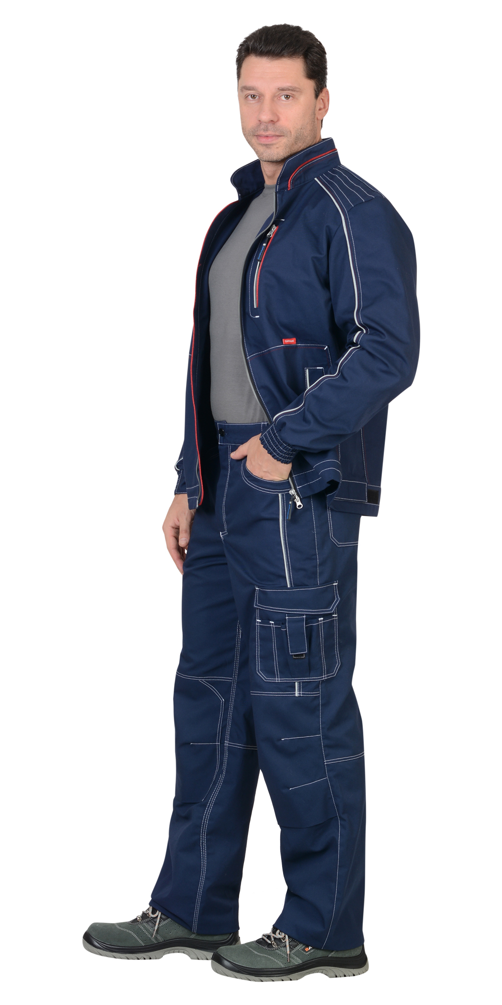 Костюм АЛЕКС: куртка, брюки, темно-синий