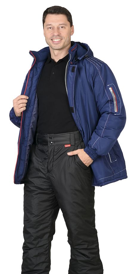 Куртка АЛЕКС : зимняя, мужская, цв. т-синий