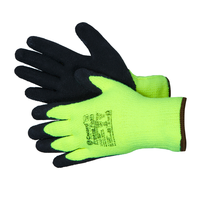 Перчатки Gward Freeze из акриловой пряжи с начесом + вспенен. латекс, L5004