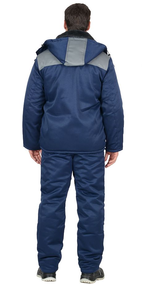 Костюм ПРОФЕССИОНАЛ зимний: куртка, брюки , темно-синий с серым